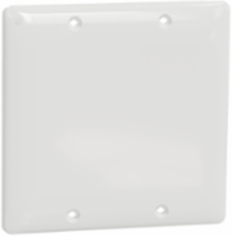 X Series 2 Gang Blank Wall Plate, Polycarbonate, 116 mm x 114 mm x 7 mm