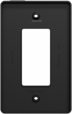 X Series 1 Gang Mid Size Plus Wall Plate Matte Black, 70 mm x 132 mm