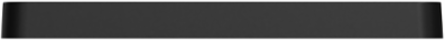 X Series 1 Gang Mid Size Plus Wall Plate Matte Black, 70 mm x 132 mm