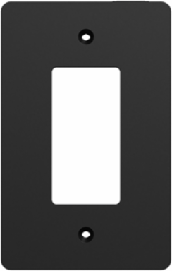 X Series 1 Gang Mid Size Plus Wall Plate Matte Black, 70 mm x 132 mm