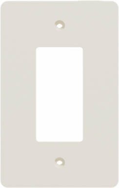 X Series Mid Size Plus Wall Plate 1 Gang Light Almond 84 mm Width