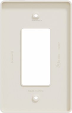 X Series Mid Size Plus Wall Plate 1 Gang Light Almond 84 mm Width