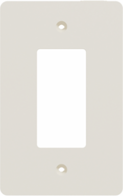 X Series Mid Size Plus Wall Plate 1 Gang Light Almond 84 mm Width