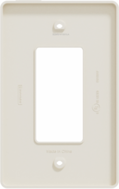X Series Mid Size Plus Wall Plate 1 Gang Light Almond 84 mm Width