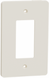 X Series Mid Size Plus Wall Plate 1 Gang Light Almond 84 mm Width