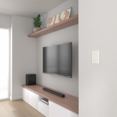 X Series Mid Plus 1-Gang Wall Plate Matte White 84 mm Width