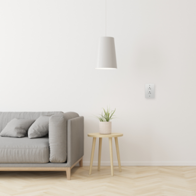 X Series Mid Plus 1-Gang Wall Plate Matte White 84 mm Width