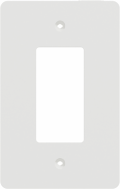 X Series Mid Plus 1-Gang Wall Plate Matte White 84 mm Width