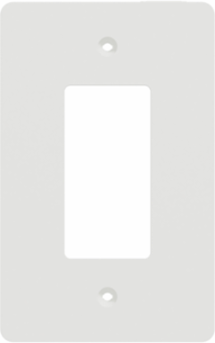 X Series Mid Plus 1-Gang Wall Plate Matte White 84 mm Width