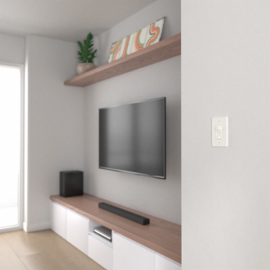 X Series Mid Plus 1-Gang Wall Plate Matte White 84 mm Width