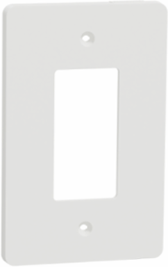 X Series Mid Plus 1-Gang Wall Plate Matte White 84 mm Width