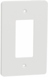 X Series Mid Plus 1-Gang Wall Plate Matte White 84 mm Width