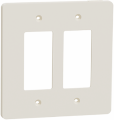 X Series 2 Gang Wall Plate, Matte Light Almond, Size M