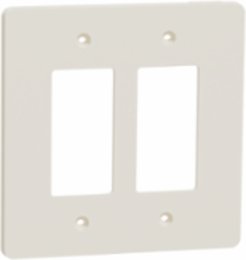 X Series 2 Gang Wall Plate, Matte Light Almond, Size M