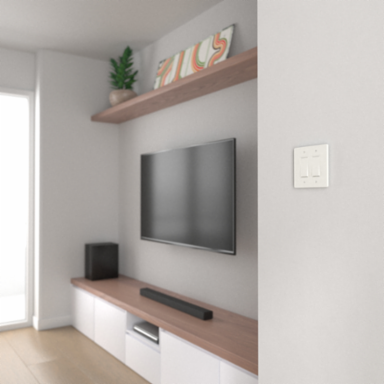 X Series 2 Gang Mid Plus Wall Plate White 130 mm x 132 mm