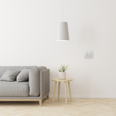 X Series 2 Gang Mid Plus Wall Plate White 130 mm x 132 mm