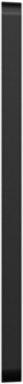 X Series 3 Gang Mid Size Plus Wall Plate Matte Black, 70 mm x 132 mm