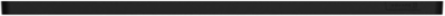 X Series 4 Gang Decorative Wall Plate Black, 70mm x 120mm, Plastic