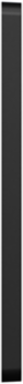 X Series 5 Gang Wall Plate Matte Black, 268 mm Width, Plastic Material