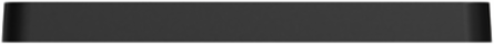 X Series 1 Gang Mid Plus Outlet Wall Plate Black 70mm x 120mm