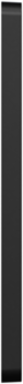 X Series 1 Gang Mid Plus Outlet Wall Plate Black 70mm x 120mm