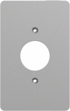 X Series Mid Size Plus Wall Plate 1 Gang 84 mm Grey Matte Finish