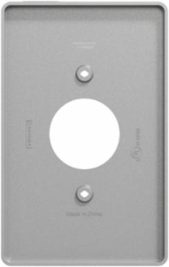 X Series Mid Size Plus Wall Plate 1 Gang 84 mm Grey Matte Finish