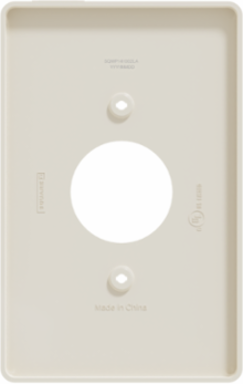 X Series 1 Gang Mid Plus Outlet Wall Plate 70mm x 132mm Light Almond