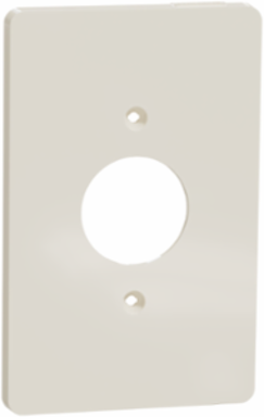 X Series 1 Gang Mid Plus Outlet Wall Plate 70mm x 132mm Light Almond