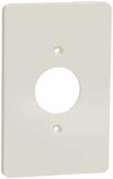 X Series 1 Gang Mid Plus Outlet Wall Plate 70mm x 132mm Light Almond