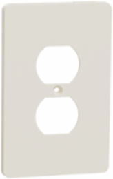 X Series Mid Size Plus Duplex Outlet Wall Plate, Light Almond, 84 mm Width