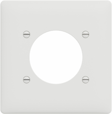 X Series 1 Gang Wall Plate Matte White 116mm x 114mm, Screwless