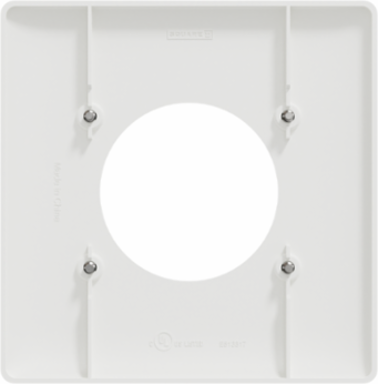 X Series 1 Gang Wall Plate Matte White 116mm x 114mm, Screwless