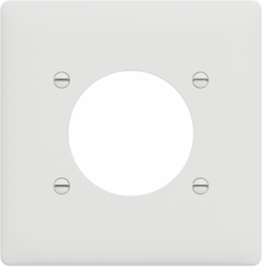 X Series 1 Gang Wall Plate Matte White 116mm x 114mm, Screwless