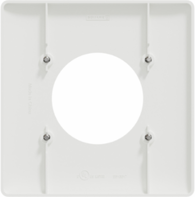 X Series 1 Gang Wall Plate Matte White 116mm x 114mm, Screwless