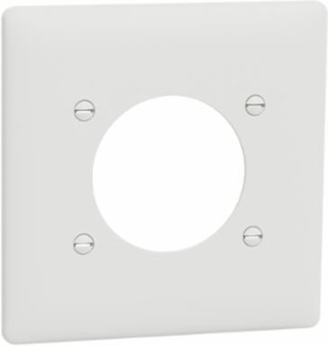 X Series 1 Gang Wall Plate Matte White 116mm x 114mm, Screwless