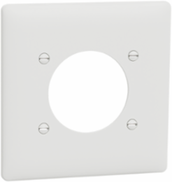 X Series 1 Gang Wall Plate Matte White 116mm x 114mm, Screwless