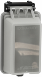 X Series 1 Gang Weatherproof Cover, Transparent, Matte Finish
