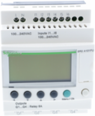 Zelio Logic Compact Smart Relay, 10 IO, 100-240V AC, LCD Display