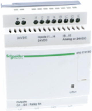 Zelio Logic Compact Smart Relay, 12 I/O, 24V DC, Clock, IP20/IP40