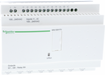 Zelio Logic Compact Smart Relay, 20 IO, 100-240V AC, 0.35kg