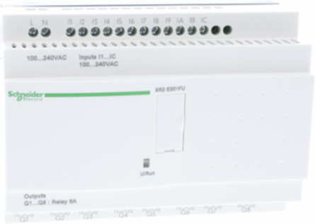 Zelio Logic Compact Smart Relay, 20 IO, 100-240V AC, 0.35kg