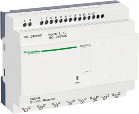 Zelio Logic Compact Smart Relay, 20 IO, 100-240V AC, 0.35kg
