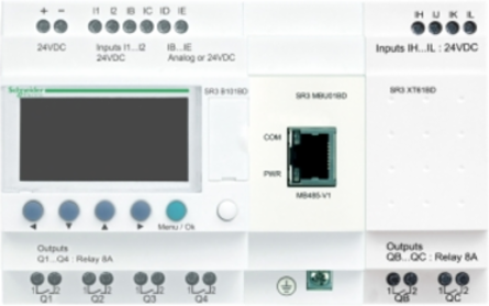 Modular Smart Relay, 10 IO, 4 Relay Outputs, 24V DC, IP20, IP40