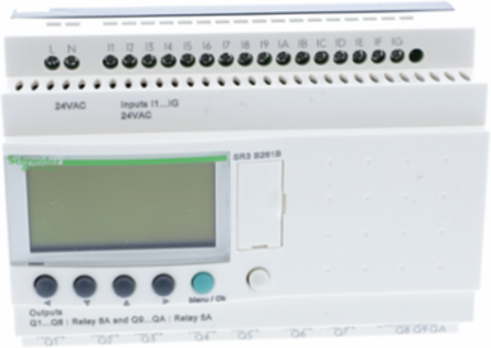 Zelio Logic Modular Smart Relay, 24V AC, 24 I/O, 10 Outputs