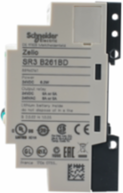 Zelio Logic Smart Relay, 26 I/O, 24V DC, 10 Relay Outputs, Clock, Display