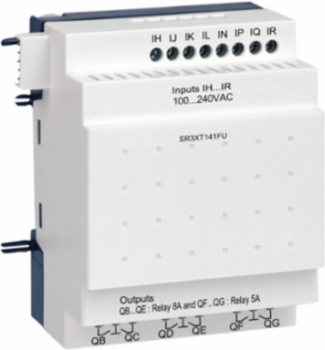 Zelio Logic 14 I/O Expansion Module, 100-240V AC, IP20, 0.22 kg