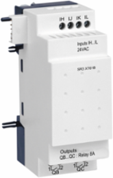 Zelio Logic Discrete I/O Extension Module, 4 Inputs, 2 Relay Outputs, 24V AC
