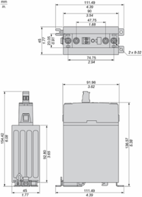 Harmony 45A Solid State Relay, 4-32V DC Input, 48-600V AC Output