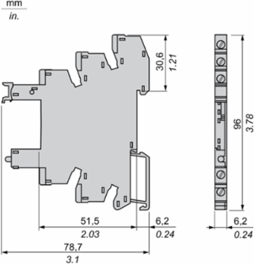 Harmony SSL Socket 5-24V DC with LED Indicator, IP20, 0.0285kg